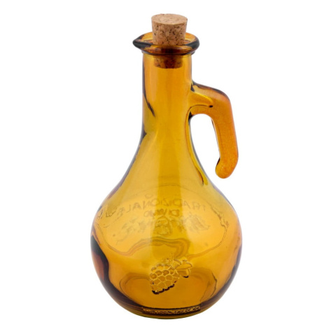 Žltá fľaša na ocot z recyklovaného skla Ego Dekor Di Vino, 500 ml