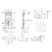 GEBERIT - Duofix Modul na závesné WC s tlačidlom Sigma01, lesklý chróm + Duravit ME by Starck - 