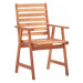 Záhradná jedálenská stolička 3 ks akáciové drevo Dekorhome,Záhradná jedálenská stolička 3 ks aká