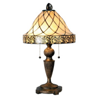 Stolná lampa Diamond v štýle Tiffany 62 cm