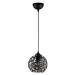 Čierne závesné svietidlo s kovovým tienidlom ø 17 cm Fellini – Opviq lights
