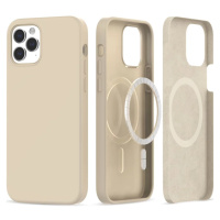 Kryt TECH-PROTECT SILICONE MAGSAFE IPHONE 12 / 12 PRO BEIGE (9319456604917)