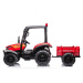 mamido Detský elektrický traktor s prívesom BLT červený