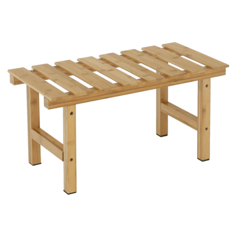 Príručný stolík k vírivke v tvare obdĺžnika, prírodný bambus, VIREO TYP 4 Tempo Kondela