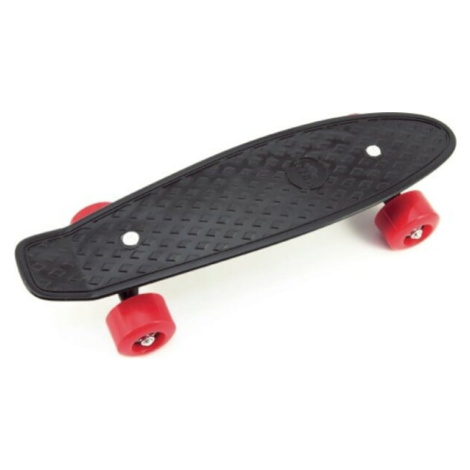 Skateboard - pennyboard 43cm, nosnosť 60kg plastovej osi, čierna, červená kolesá Teddies