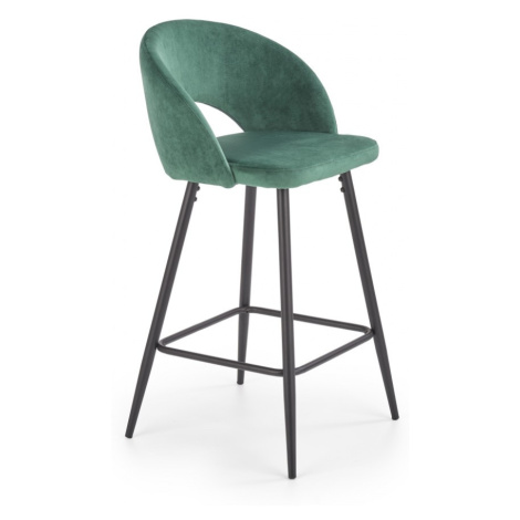 Barová stolička Ivy6 tmavozelená Halmar