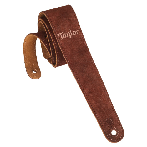 Taylor Chocolate Suede Logo Guitar Strap