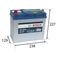 BOSCH S4 45Ah Autobateria 12V , 330A , ĽAVÁ !!! 0 092 S40 230