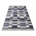 DY Sivý vzorovaný koberec Blak 01 Rozmer: 160x220 cm
