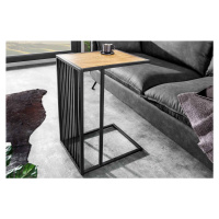 LuxD Dizajnový odkladací stolík Haines 43 cm vzor divý dub
