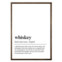 Plagát 50x70 cm Whiskey – Wallity