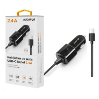 Aligator nabíjačka do auta Turbo charge, 12/24 V, 2, 4 A, USB-C, čierna