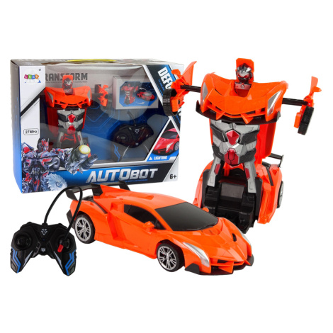 Auto Robot Transformátor 2v1 Pilot R/C diaľkové ovládanie oranžová