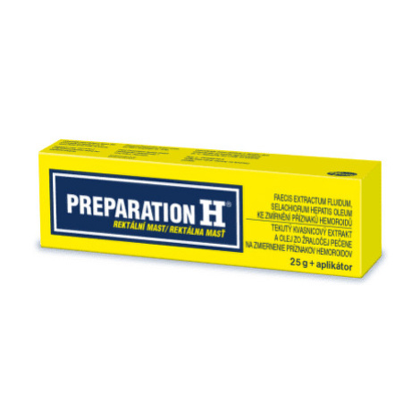 PREPARATION H rektálna masť na liečbu hemeroidov 25 g