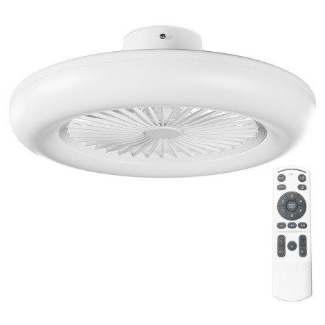Noaton 11055W Callisto, biela, stropný ventilátor so svetlom