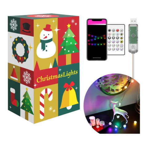 Smart LED vianočný reťaz 58381A 2m Bluetooth