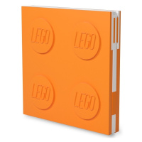 LEGO® Zápisník s gelovým perom ako klipom - oranžový