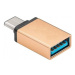 PremiumCord Adaptér USB-C/male - USB3.0 A/female, zlatý, OTG