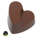 Hľuzovková forma na zámok srdca 29x29x18mm - CHOCOLATE WORLD - CHOCOLATE WORLD