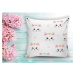 Detská obliečka na vankúš 43x43 cm White Pink Cat – Mila Home