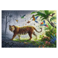 Ravensburger Puzzle drevené Tiger v džungli 500 dielikov
