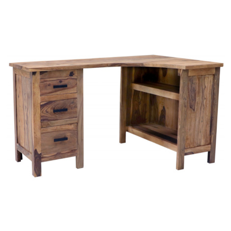 indickynabytok.sk - Písací stôl rohový Rami 130x76x85 indický masív palisander