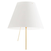 Luceplan Costanza stojaca lampa D13t, mosadz/biela