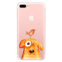 Odolné silikónové puzdro iSaprio - Dog And Bird - iPhone 7 Plus
