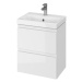 Kúpeľňová skrinka s umývadlom Cersanit MODUO 49,5x62x34,5 cm biela lesk S801-229-DSM