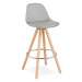 Sivá barová stolička Kokoon Anau, výška 64 cm