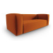 Oranžová zamatová pohovka 200 cm Mackay – Cosmopolitan Design