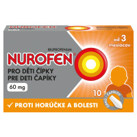 NUROFEN pre deti čapíky 60 mg 10 ks