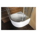 POLYSAN - SELMA hlboká sprchová vanička štvrťkruhová 90x90x30cm, R550, biela 28611