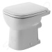 DURAVIT - D-Code Stojace WC, ploché splachovanie, zadný odpad, biela 21090900002