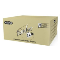 MONPERI Bamboo Plienky jednorazové eko M (5-9 kg) 168 ks - Mega Pack