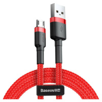 Nabíjací a dátový kábel USB, microUSB, 100 cm, 2400 mA, s ochranou proti zlomeniu, vzor šnúrky, 