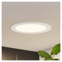 Prios LED vstavané svietidlo Cadance, biele, 22 cm, 10 kusov, stmievateľné