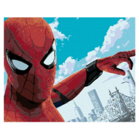 Diamantové maľovanie - SELFIE SPIDERMAN A AVENGERS TOWER Rámovanie: vypnuté plátno na rám, Rozme