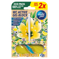 AMBIPUR Active gél-blok citrón & jazmín 2 x 45 g