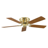 Ventilátor Classic Flat III leštená mosadz 132 cm