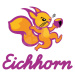 Drevené hryzátko silikónové Baby HIPP Teether Eichhorn s guličkami na krúžku od 12 mes