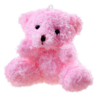 Plyšový medvedík 10 cm ružový