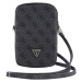 Guess PU 4G Triangle Logo Wallet Phone Bag Zipper Black