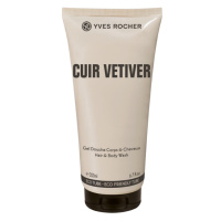 YVES ROCHER Sprchovací gél na telo a vlasy Cuir Vetiver 200 ml