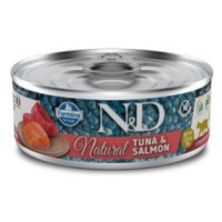 N&D CAT NATURAL TUNA & SALMON 70 GR