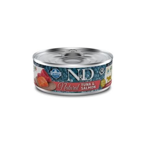 N&D CAT NATURAL TUNA & SALMON 70 GR