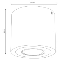 Envostar Ernest downlight GU10 z dreva, okrúhle