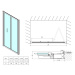 POLYSAN - EASY LINE sprchové dvere skladacie 800, číre sklo EL1980