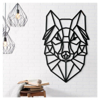 Industriálny obraz na stenu - Polygonálny vlk