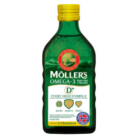 MOLLERS Omega 3 RYBÍ OLEJ dospelí 50+ Citrónová príchuť 250 ml